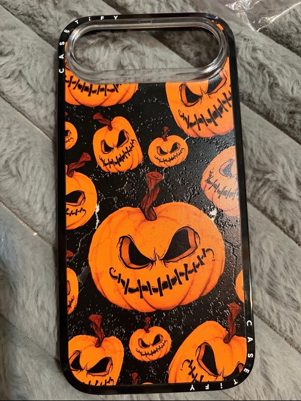 Casetify Orange Pumpkin Pattern iPhone Air Case